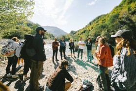 Learning about the local rivers.